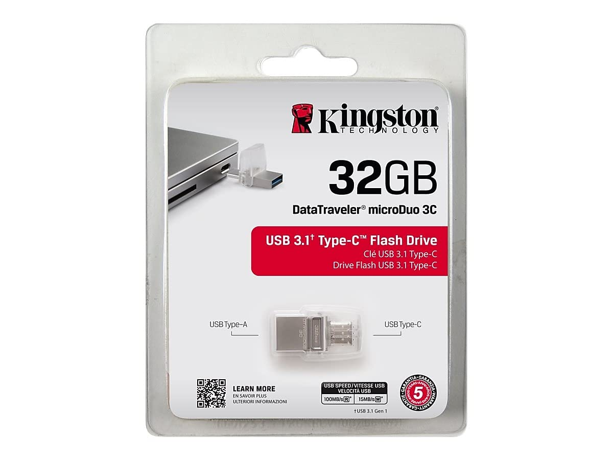 Kingston 32GB DataTraveler DUO USB 3.1 Type-C Kingston 32GB DataTraveler DUO USB 3.1 Type-C